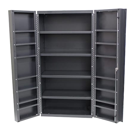 Deep Door Bin-Shelf Cabinet, 48 in W, 84 in H, 24 in D MPN:F87972A8