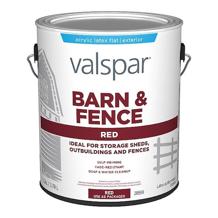 Exterior Paint, Metal, Steel, Wood, Red MPN:009.0028598.007