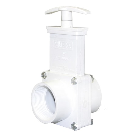 Gate Valve, Class 125, 1-1/2 In., PVC MPN:6109GR