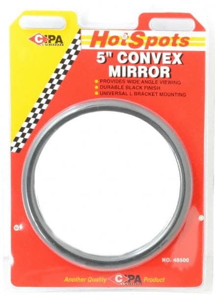 Automotive Full Size Convex Round Mirror with L Bracket MPN:48500