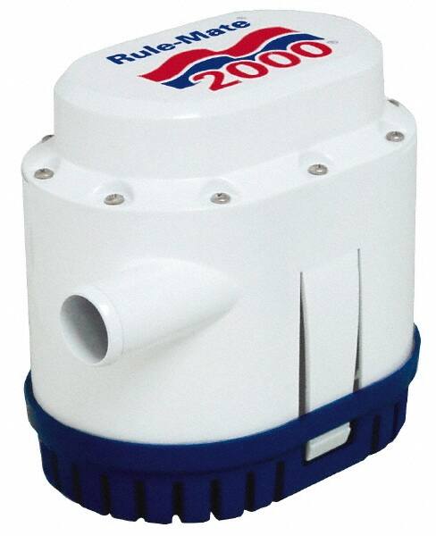 Bilge Pumps, Voltage (DC): 12, Amperage Rating: 12, GPH @ 0 Feet of Head: 2000.000, Operation: Automated, GPH @ 3.35 Feet of Head: 1620 MPN:RM2000A