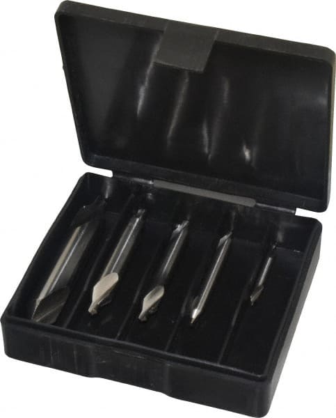 5 Pc #1 to #5 High Speed Steel Combo Drill & Countersink Set MPN:217-9012