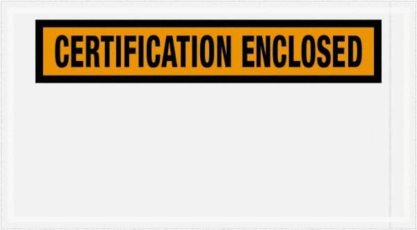 Packing Slip Envelope: Certification Enclosed, 1,000 Pc MPN:PL439
