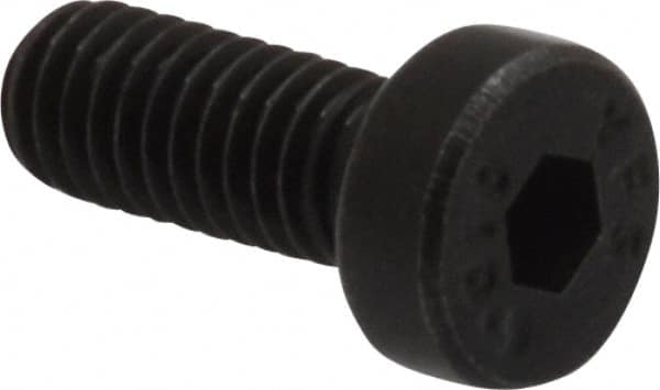 Low Head Socket Cap Screw: M4 x 0.7, 10 mm Length Under Head, Low Socket Cap Head, Hex Socket Drive, Alloy Steel, Black Oxide Finish MPN:531040PR