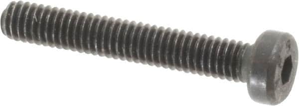 Low Head Socket Cap Screw: M4 x 0.7, 25 mm Length Under Head, Low Socket Cap Head, Hex Socket Drive, Alloy Steel, Black Oxide Finish MPN:531054PR
