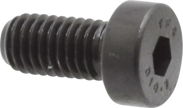 Low Head Socket Cap Screw: M5 x 0.8, 10 mm Length Under Head, Low Socket Cap Head, Hex Socket Drive, Alloy Steel, Black Oxide Finish MPN:531066PR