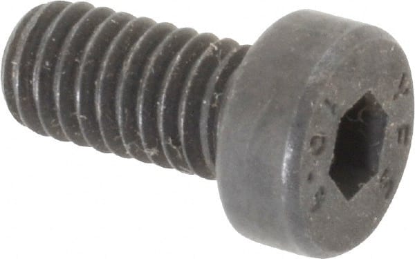 Low Head Socket Cap Screw: M6 x 1, 12 mm Length Under Head, Low Socket Cap Head, Hex Socket Drive, Alloy Steel, Black Oxide Finish MPN:531097PR