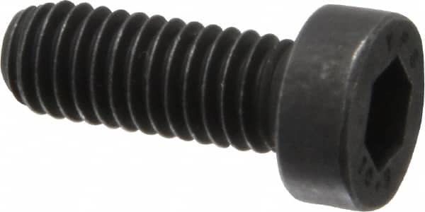 Low Head Socket Cap Screw: M6 x 1, 16 mm Length Under Head, Low Socket Cap Head, Hex Socket Drive, Alloy Steel, Black Oxide Finish MPN:531102PR