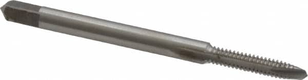 Spiral Point Tap: #4-40 UNC, 2 Flutes, Plug, 2B/3B Class of Fit, High Speed Steel, Bright Finish MPN:MSC-04504403