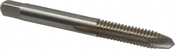Spiral Point Tap: 1/4-20 UNC, 2 Flutes, Plug, High Speed Steel, Bright Finish MPN:MSC-04530200