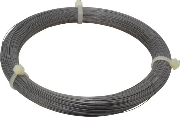 6 Gage, 0.016 Inch Diameter x 366 Ft. Long, High Carbon Steel, Tempered Music Wire Coil MPN:80-0160-014C