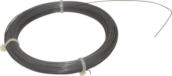 9 Gage, 0.022 Inch Diameter x 193 Ft. Long, High Carbon Steel, Tempered Music Wire Coil MPN:80-0220-014C