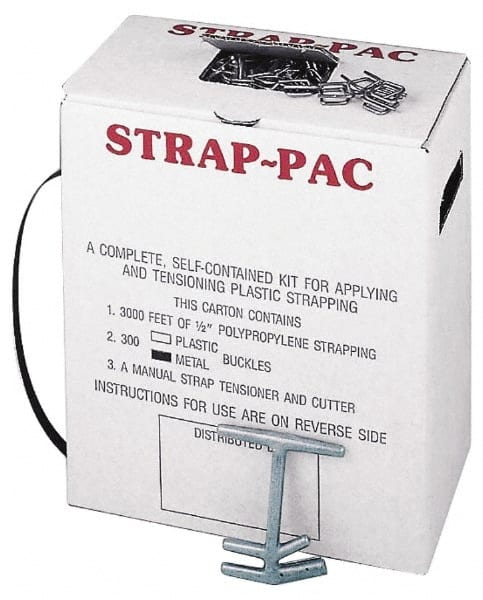 3,000 Foot Long x 1/2 Inch Wide x 0.015 Inch Thick, Economy Polyproylene Strapping Kit MPN:SP-W