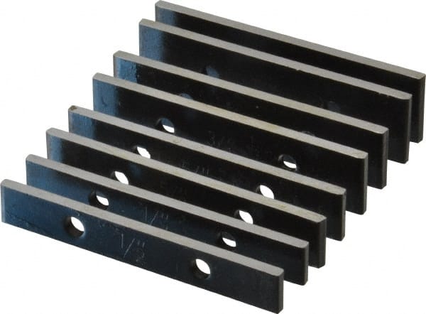 8 Piece, 3-1/2 Inch Long x 5/32 Inch Thick, Steel Thin Parallel Set MPN:630-4257