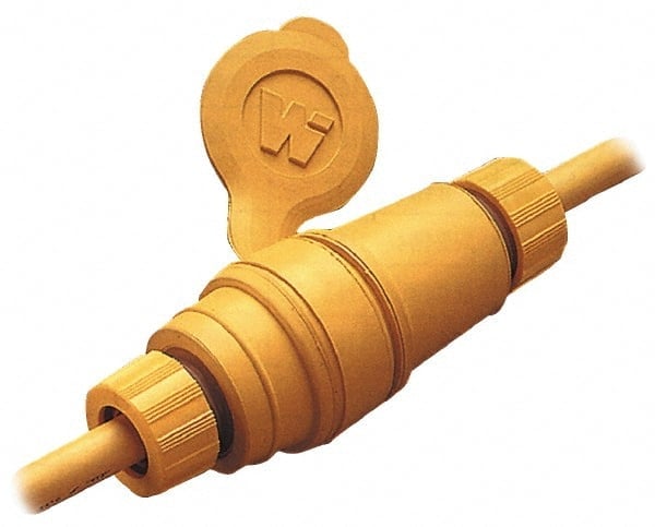 Locking Inlet: Plug, Industrial, L7-20, 277V, Yellow MPN:26W49
