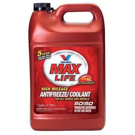 Antifreeze Coolant, Pre-Diluted 50/50, 1 gal, Bottle, IAT, Ethylene Glycol, Yellow, MPN:719005