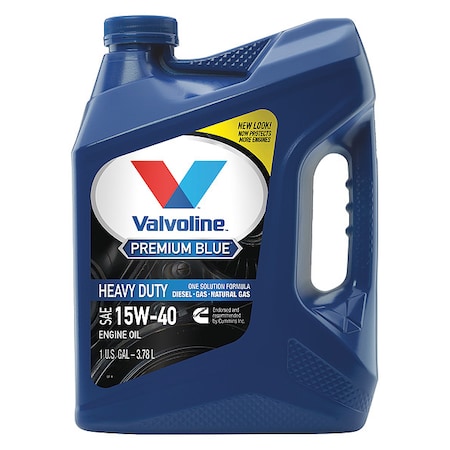 Diesel Engine Oil, Jug, 1 gal, Conventional, Diesel Engines, 15W-40, API/SAE, Amber MPN:773780
