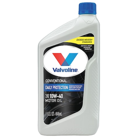Valvoline Motor Oil, 10W-40, Conventional, 1 Qt MPN:797671