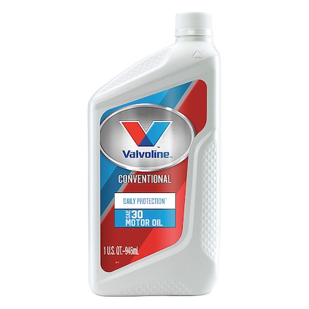 Valvoline Motor Oil, SAE 30W, Conventional, 1 Qt. MPN:797978