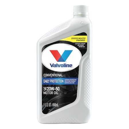 Valvoline, 20W-50, Conventional, 1 Qt. MPN:822344