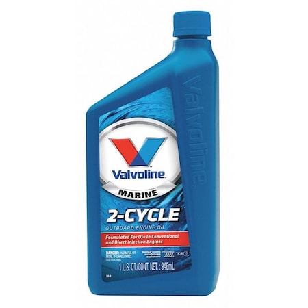 2-Cylce Engine Oil, 1 qt., Bottle, Green MPN:822386