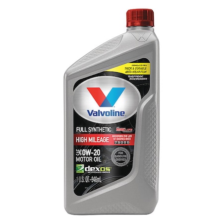 Motor Oil, 0W-20 SAE Grade, Synthetic, 1 Qt. MPN:852400