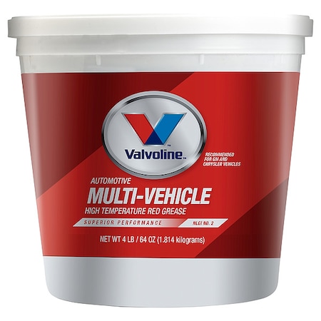 High Temperature Grease, 4 lb, Tub, Red MPN:VV616