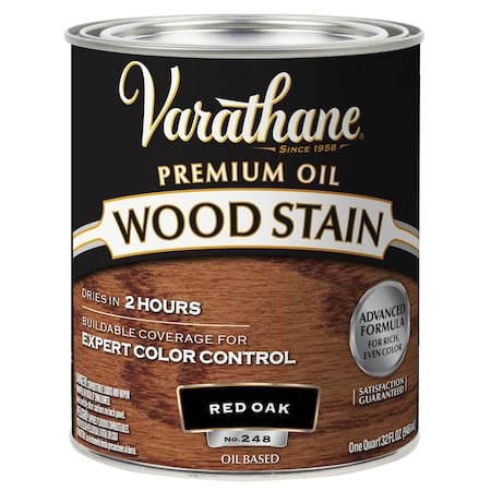 Premium Wood Stain, Oil Based, Red Oak, 1 Quart MPN:211723H