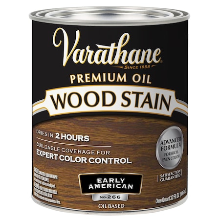 Premium Wood Stain, Oil Based, Early American, 1 Quart MPN:211729H