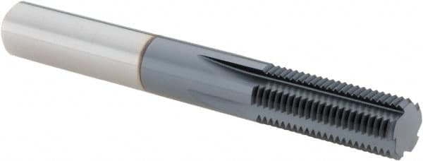Straight Flute Thread Mill: 7/16-28, Internal, 5 Flutes, 5/16