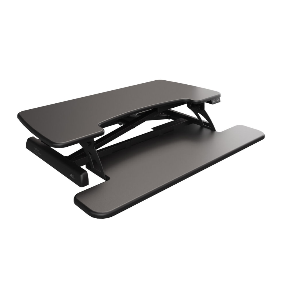 VARI VARIDESK ProPlus 36 Electric Standing Desk Converter, 6in to 19-3/4inH x 36in x 24-3/4in, Black MPN:401968