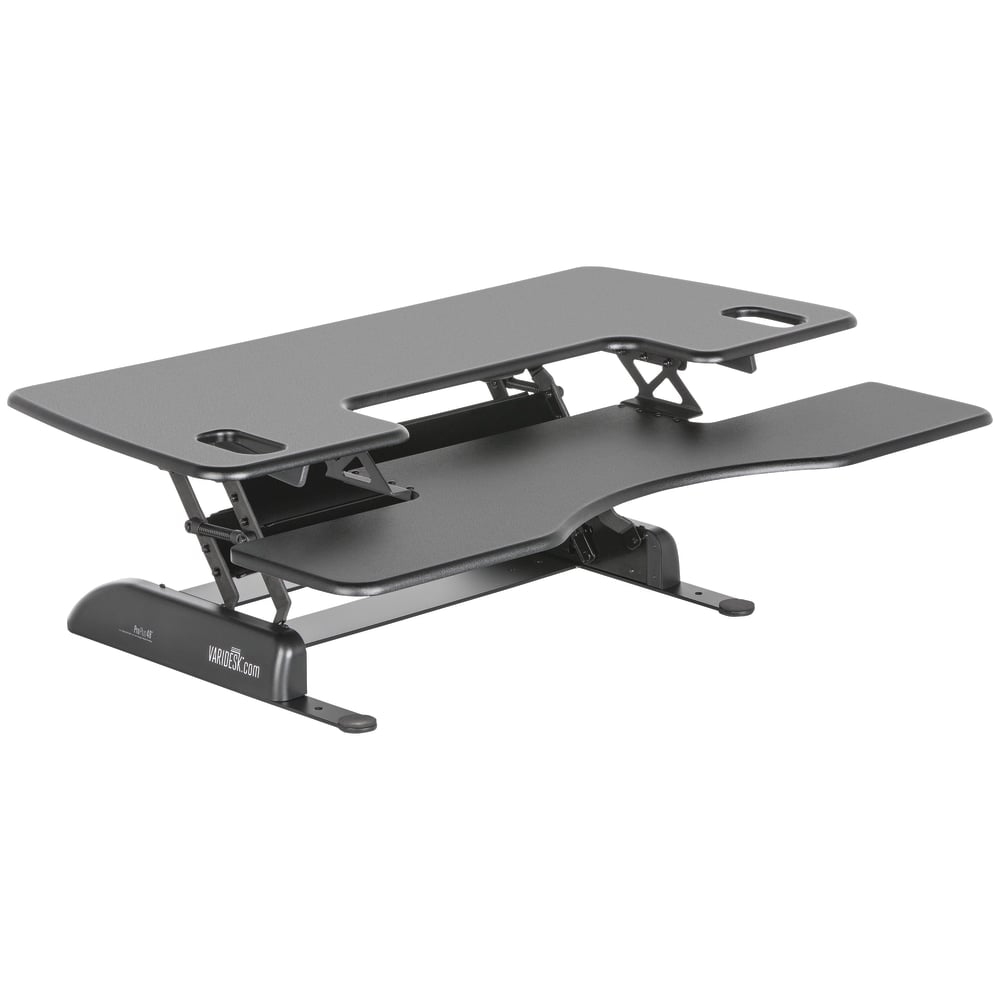 VariDesk ProPlus Manual Standing Desk Riser, 17-1/2inH x 48inW x 24inD, Black MPN:49858