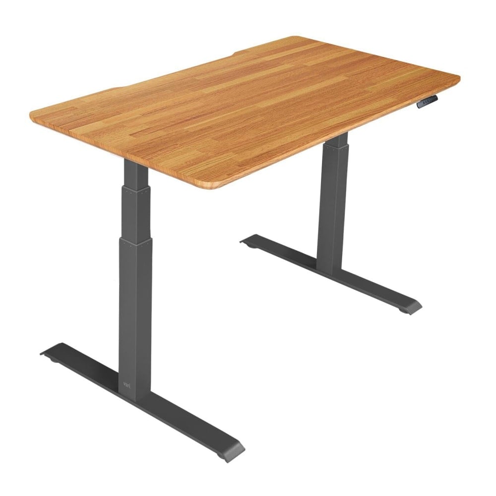 Vari Electric 60inW Standing Desk, Butcher Block MPN:400814