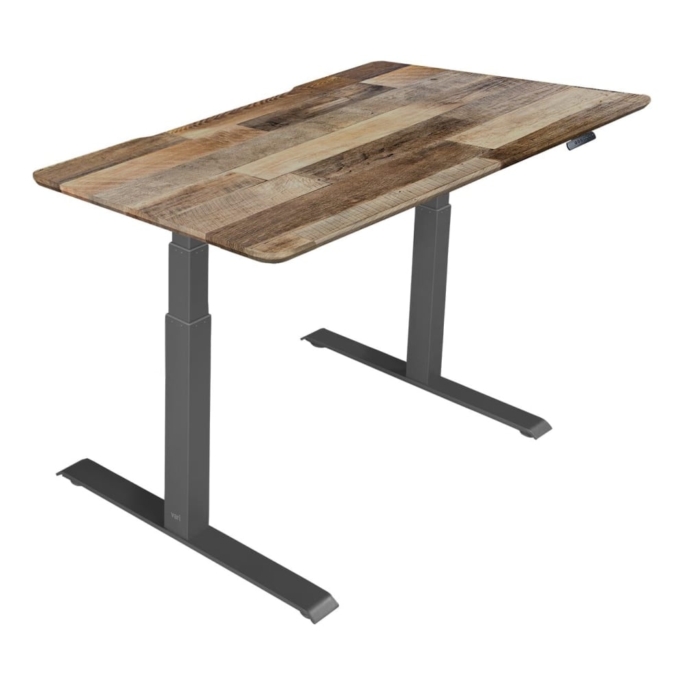 Vari Electric 48inW Standing Desk, Reclaimed Wood MPN:42542