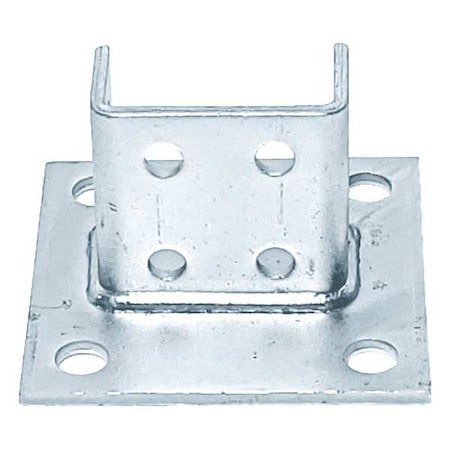 Strut Channel Fitting, Silver, 1/4