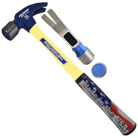 Ripping Hammer, 20 oz., Steel, Non-Slip MPN:FS999ML