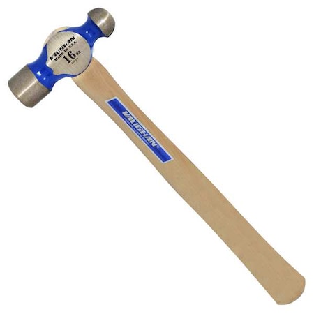 16 oz. Ball Peen Hammer, 14 in L Hickory Handle, Steel Head MPN:TCO16
