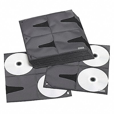 CD/DVD Sleeve Refill Blk/Clr PK25 MPN:IDEVZ01401