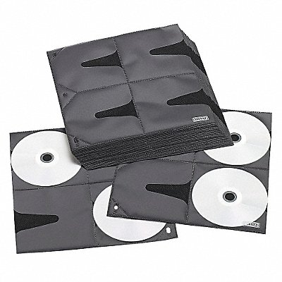 CD/DVD Sleeve Refill Blk/Clr PK50 MPN:IDEVZ01415