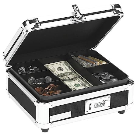 CashBox, Black, Plastic, 2-3/8inH, 9-1/4inW MPN:IDEVZ01002