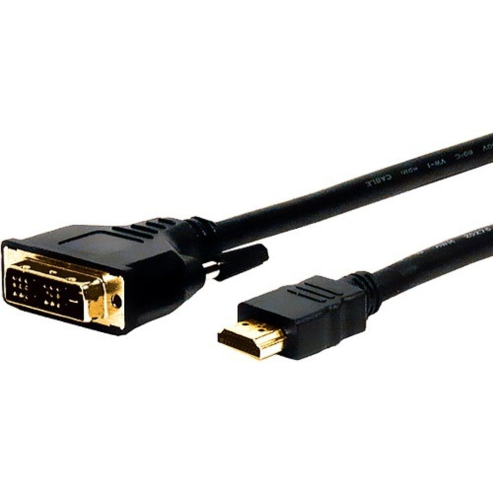 Comprehensive Standard Series HDMI to DVI Cable 3ft - 3 ft DVI-D/HDMI Video Cable - Supports up to 1920 x 1080 - 28 AWG - Black MPN:HD-DVI-3ST