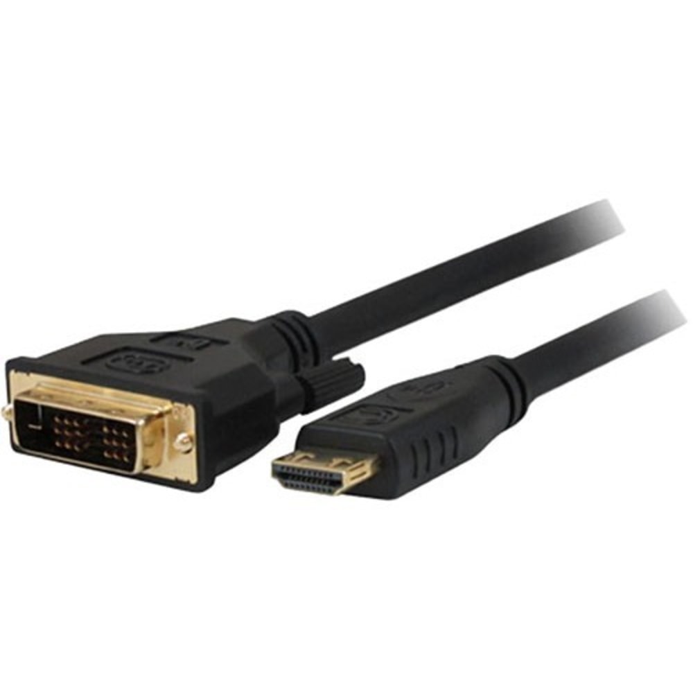 Comprehensive Pro AV/IT Series HDMI to DVI 26 AWG Cable 6ft - 6 ft DVI/HDMI Video Cable - HDDVI6PROBLK MPN:HD-DVI-6PROBLK