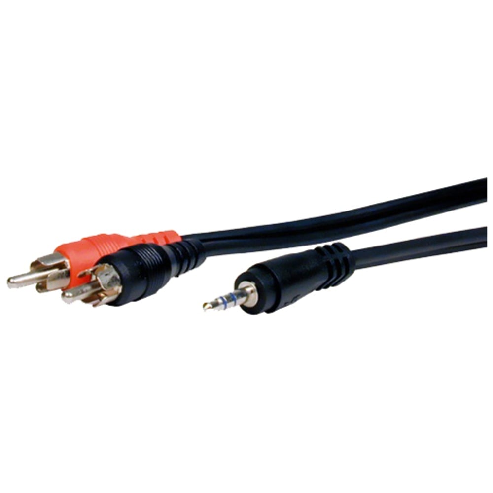 Comprehensive Standard Series 3.5mm Stereo Mini Plug To 2 RCA Plugs Audio Cable, 10ft MPN:MPS-2PP-10ST