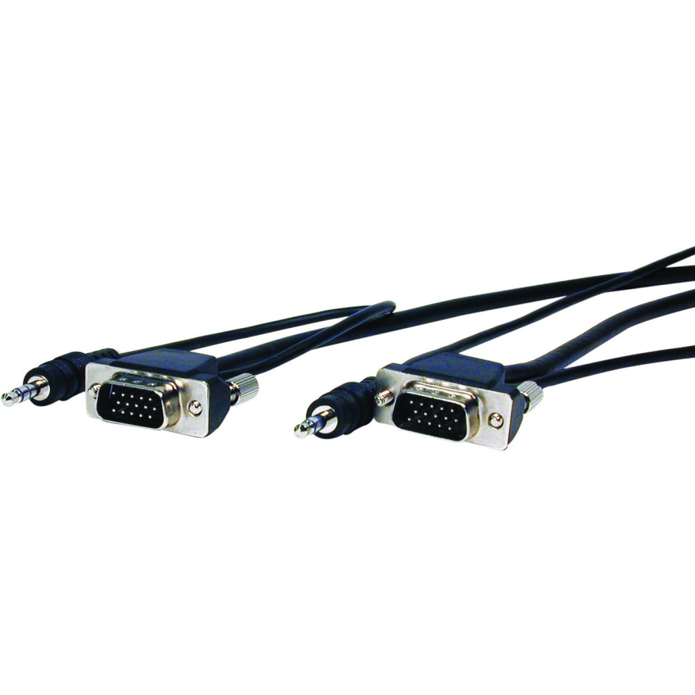 Comprehensive HR Pro AV/IT - VGA cable - HD-15 (VGA), mini-phone stereo 3.5 mm (M) to HD-15 (VGA), min - MVGA15PP12HRA MPN:MVGA15P-P-12HR/A