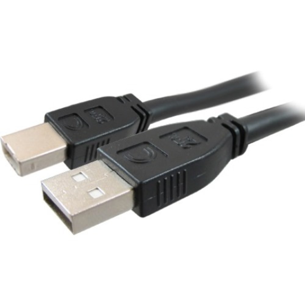Comprehensive Pro AV/IT Active USB A Male to B Male 50ft - Matte Black MPN:USB2-AB-50PROA