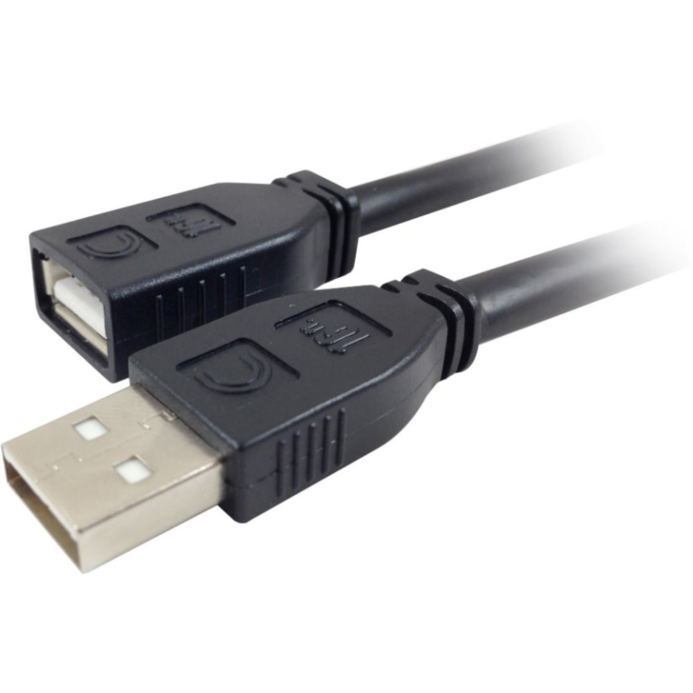 Comprehensive Pro AV/IT Active USB A Male to Female 25ft - Matte Black MPN:USB2-AMF-25PROA