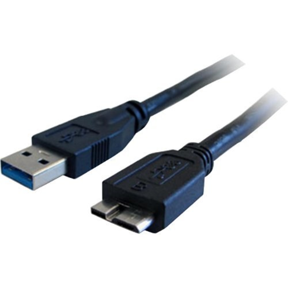 Comprehensive USB 3.0 A Male to Micro B Male Cable 3ft. - Black MPN:USB3-A-MCB-3ST