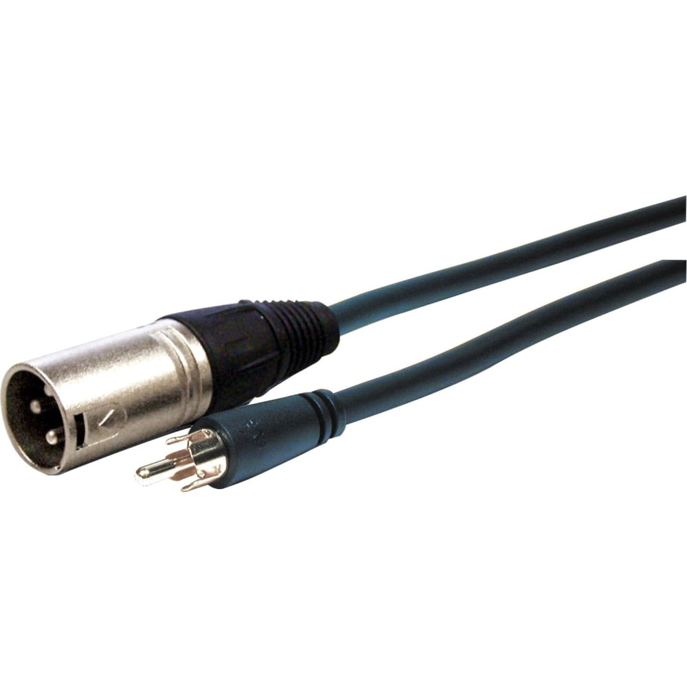 Comprehensive Standard Series XLR Plug to RCA Plug Audio Cable 3ft - 3 ft Mini-phone/RCA Audio Cable for Audio Device - First End: 1 x XLR Microphone - Male - Second End: 1 x RCA - Male - Shielding - 24 AWG (Min Order Qty 7) MPN:XLRP-PP-3ST