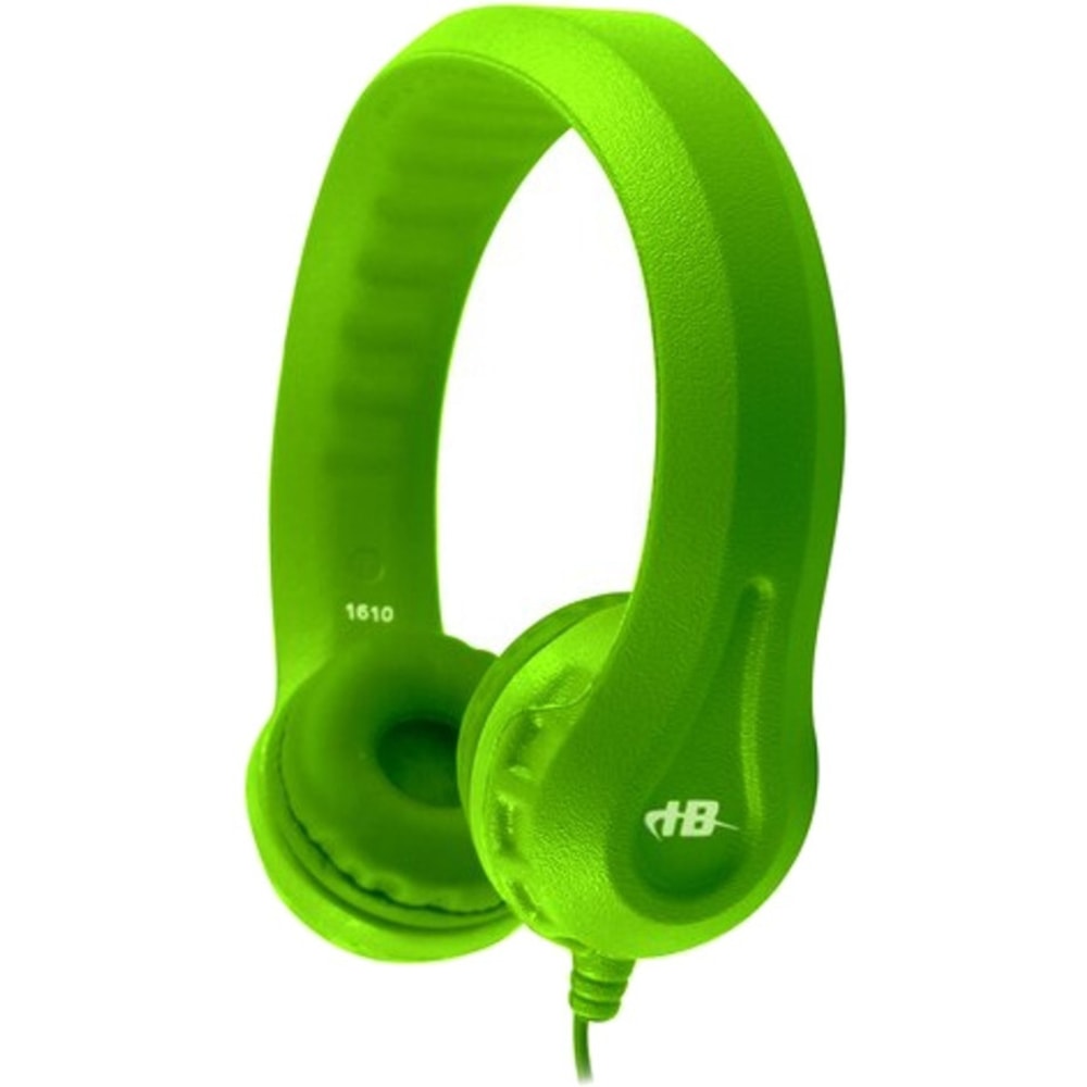 Hamilton Buhl Flex-Phones Single Construction Foam Headphones - Green - Stereo - Mini-phone (3.5mm) - KIDSGRN MPN:KIDS-GRN
