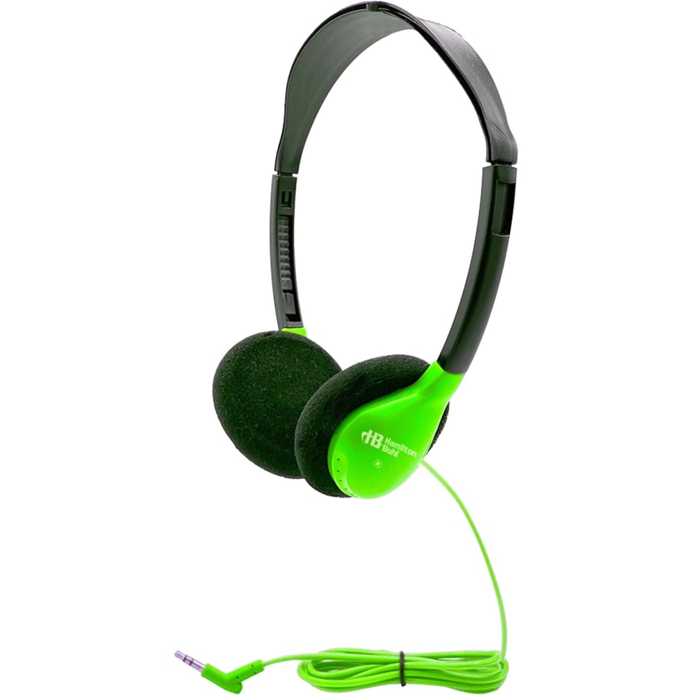 Hamilton Buhl Personal On-Ear Stereo Headphone, GREEN - Stereo - Mini-phone (3.5mm) - Wired - 32 Ohm - HA2GRN MPN:HA2-GRN